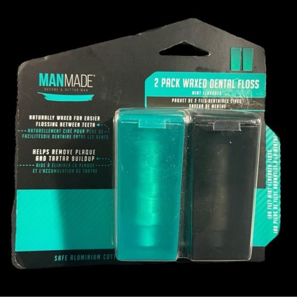 Man Made 2 Pack Waxed‎ Dental Floss